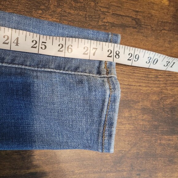 Levi's Jeans Sz 28 Skinny 711 Mid Rise Medium Light Wash Stretch Denim Western - Picture 10 of 12